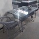 Комплект мебели плетеной 850х850 + 2 стула